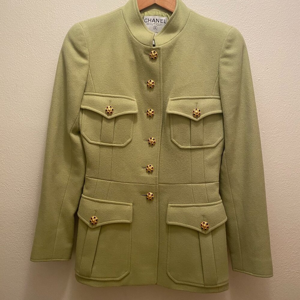 Vintage Chanel Military Style Jacket